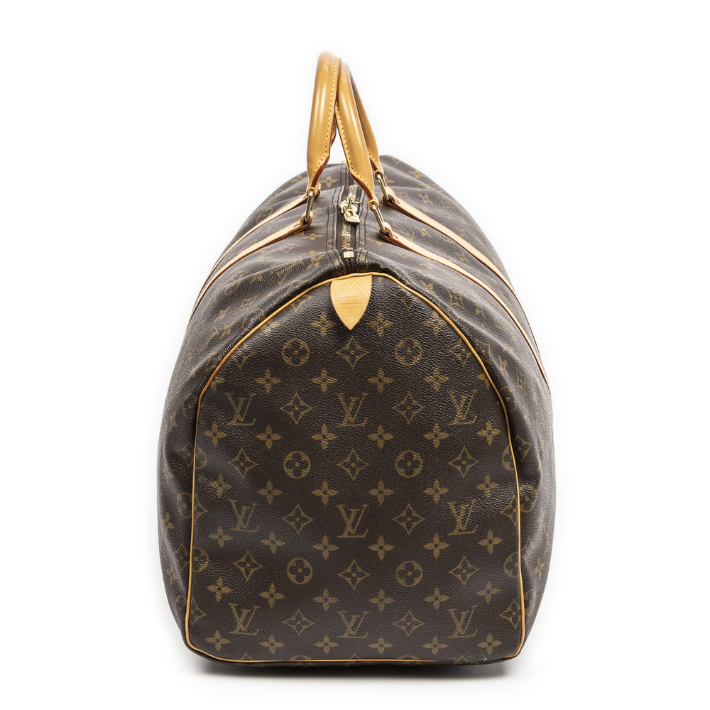Louis Vuitton Keepall 55  in Brown Monogram Canvas - Picture 3 of 7